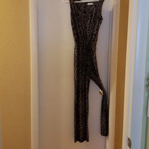 Calvin Klein snake print jumpsuit